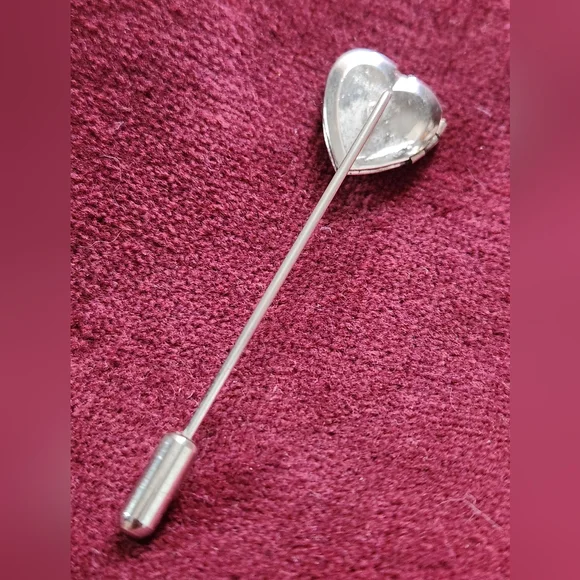 Heart Locket Stick Pin - Picture 2 of 6